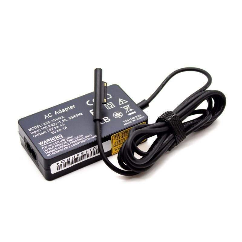 Surface Pro Oplader, 65W Laptop AC Adapter voor Microsoft Surface Pro 8 7 6 5 4 Pro X, Surface Laptop 4 3 Surface Go/Go 2, Surface Book 2, Model 1706 1800